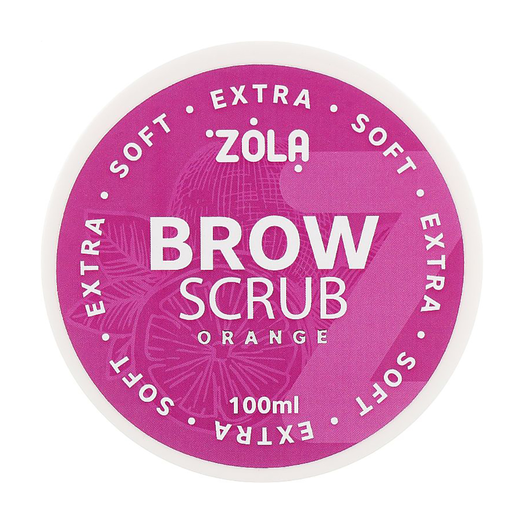 Скраб для брів Zola Brow Scrub Extra Soft Апельсин, 100 мл